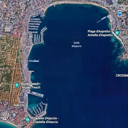 Magnifique Avec Balcon Vue A L'entree D'ajaccio Lägenhet *